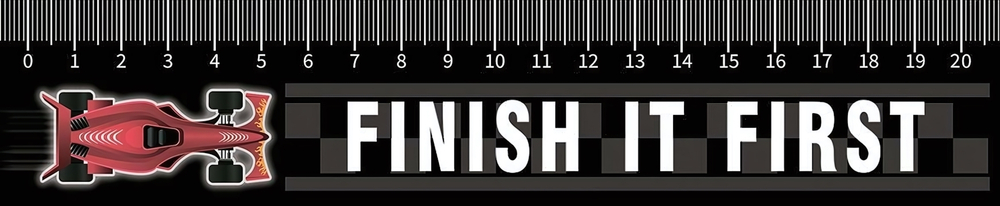 Закладка-линейка 20 см "Гонка 2023" (Пчелка)