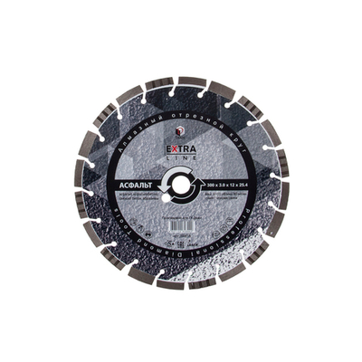 Сегментный алмазный круг DIAM 300 мм АСФАЛЬТ EXTRA LINE 000618