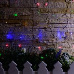 USL-S-132-PT1515 MULTICOLOR CURTAIN Садовый занавес на солнечной батарее. 192 светодиода. Разноцветный свет . 1xАА Ni-Mh аккумулятор в-к. IP44. TM Uniel.