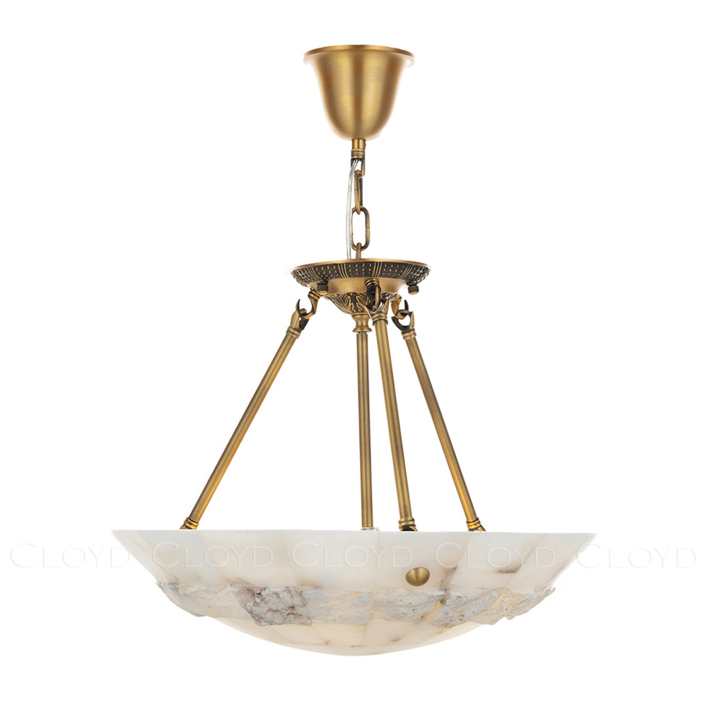 Люстра Cloyd TELEMACH C5 / Ø50 см - алебастр - латунь (арт.12346)