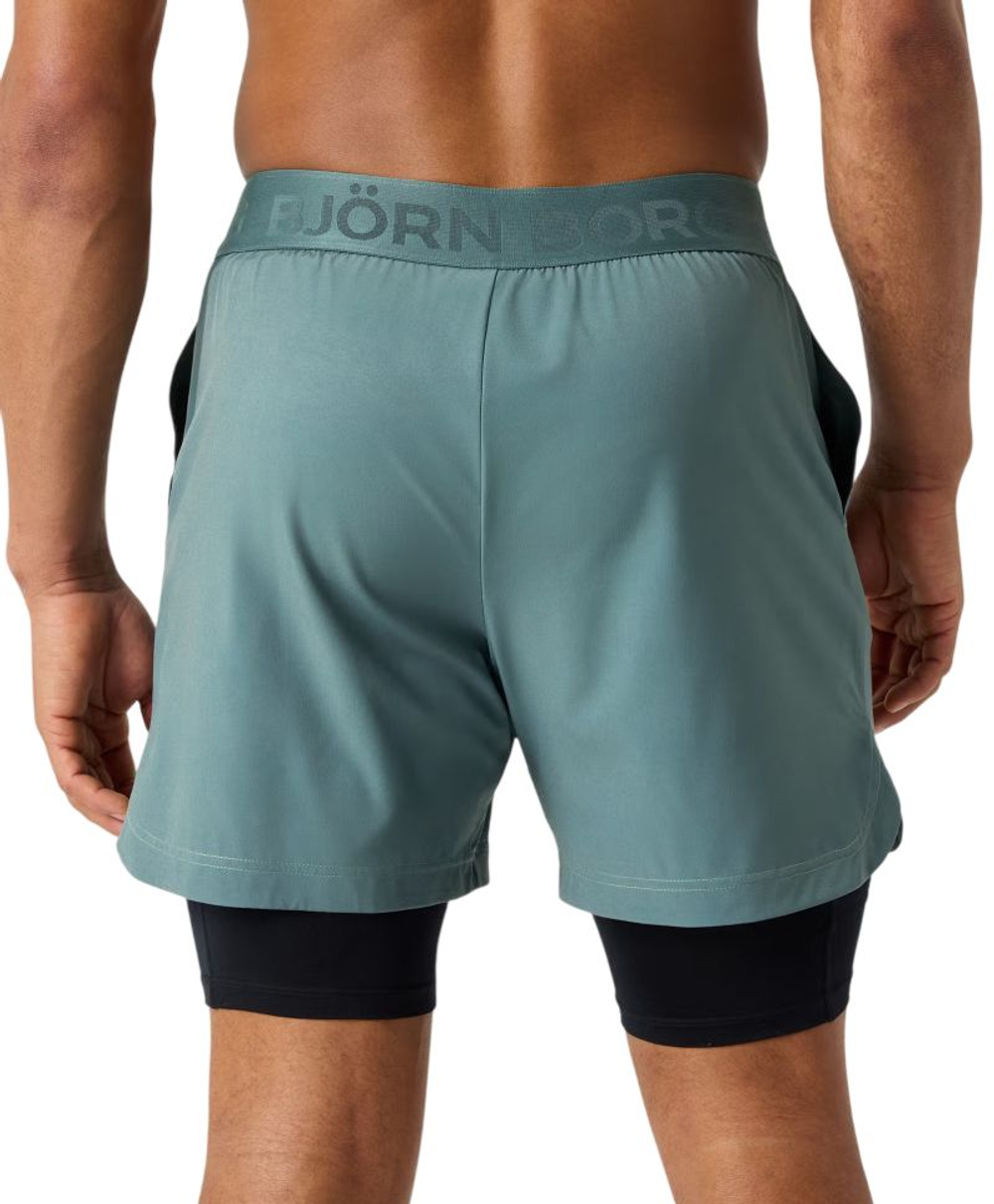 Теннисные шорты Bj_rn Borg 2 In 1 - balsam green