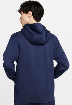 Куртка теннисная Nike Swoosh M Club Hoodie FZ BB - midnight navy/midnight navy/white