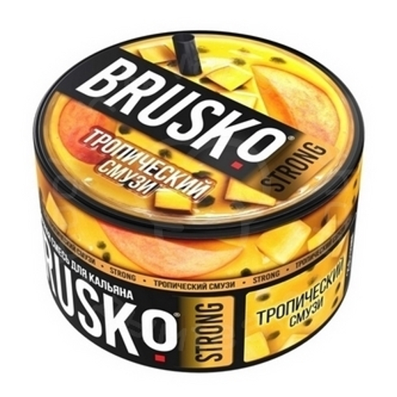 Бестабачная смесь для кальяна BRUSKO, 250 г, Тропический смузи, Strong