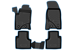 Коврики в салон для CHEVROLET NIVA 2009-2020, LADA NIVA I, Travel 2020-, внедорожник , 4 шт. (синий кант, полиуретан) KANT.NLC.52.17.210.BL
