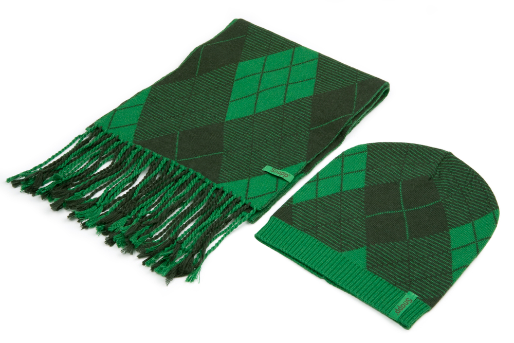 Комплект Snapp: шапка и шарф (зелёный)