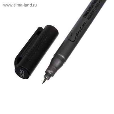 Ручка капиллярная для черчения ЗХК Сонет линер 0.05 мм, чёрный, 2341643