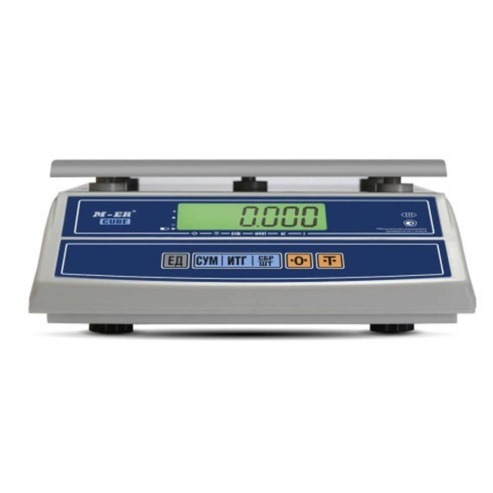 Фасовочные настольные весы M-ER 326 AFL-32.5 Cube c RS-232 и USB-COM LCD