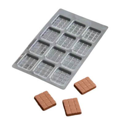 Форма для шоколада и конфет «Вкусная плитка шоколада», 22х13 см