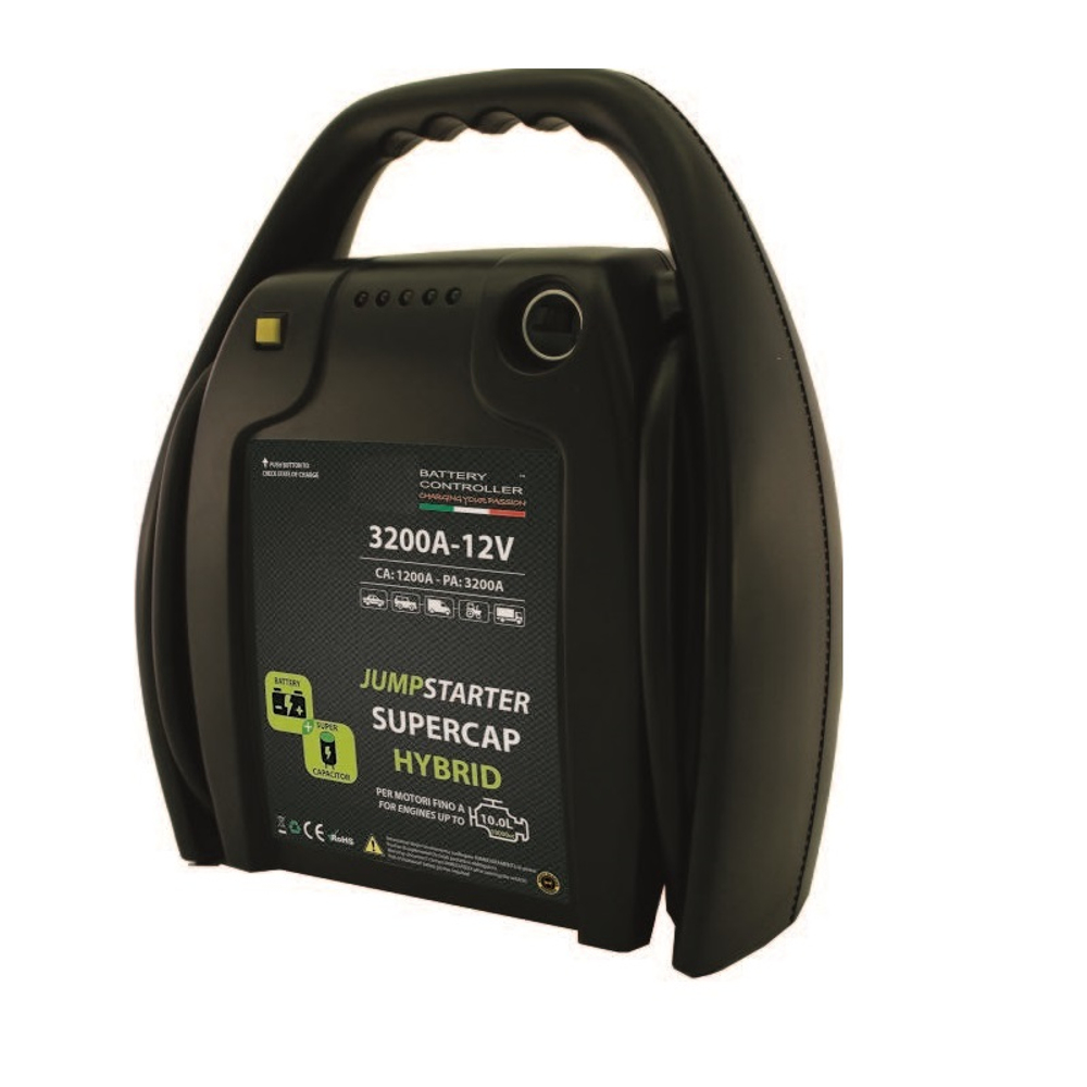 SUPERCAP HYBRID 12V - гибридный портативный бустер, номинальный пусковой ток 1200 А, 12 B,