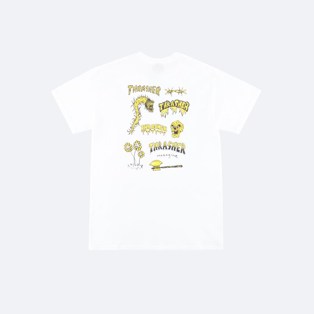 Футболка Thrasher Barbarian (white)