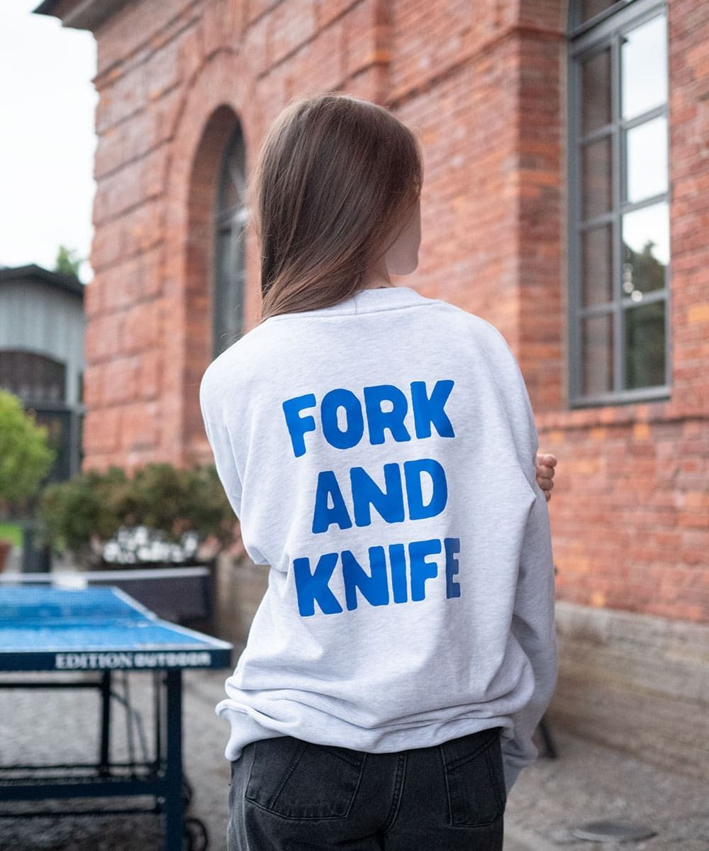 Толстовка Hardlunch F&K меланж серая