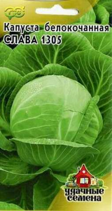 Капуста б/к Слава 1305 0,5гр /Удачные семена/ Гавриш