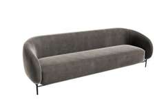 Belt Диван трёхместный BLT-3 Velutto 75/Металл Черный 2210*850*730