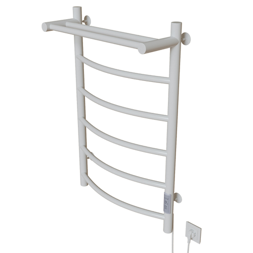 Полотенцесушитель MIXLINE CAPELLA  80х50 (таймер, 336Вт, 5 перекладин + ПОЛКА) электрический БЕЛЫЙ