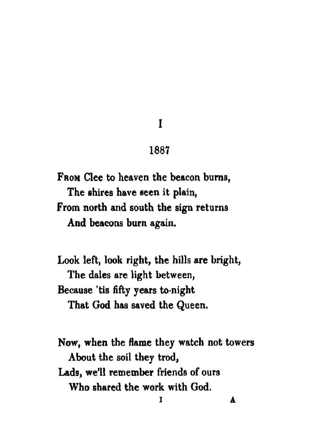 Shropshire Lad | A. E. Housman