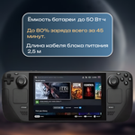 Игровая приставка Valve Steam Deck OLED (матовый) Windows 1 ТБ SSD, без игр, черный