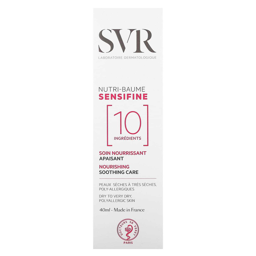 SVR, Sensifine, питательный бальзам, без отдушек, 40 мл (1,4 жидк. унции)