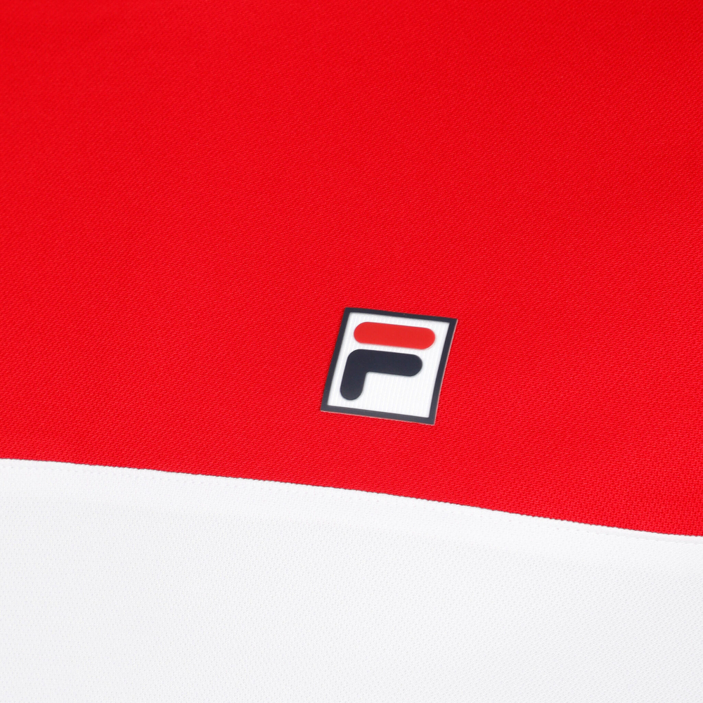 Мужское теннисное поло Fila Karl T-Shirt Men - Red, Dark Blue