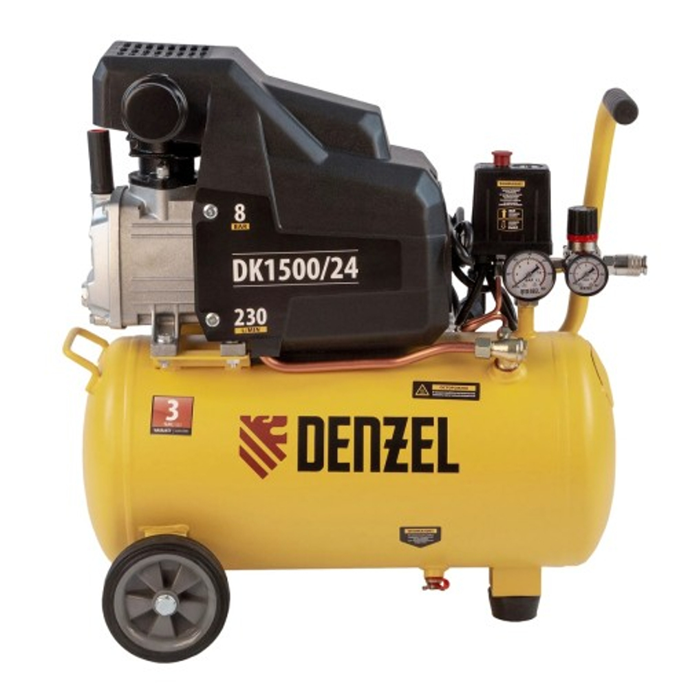 Компрессор поршневой Denzel DK1500/24,Х-PRO 58063