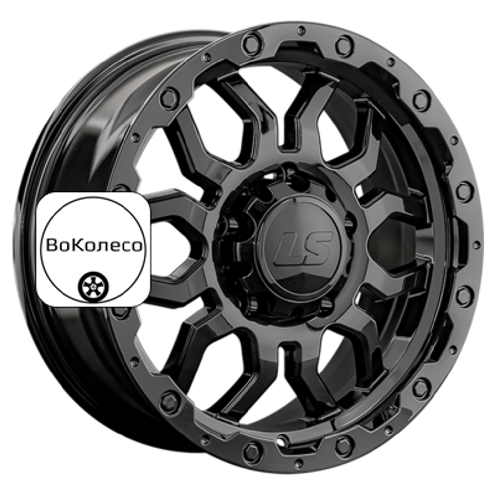 8x17/5x150 ET45 D110,1 1285 BK (конус, Колпак+лого) LS