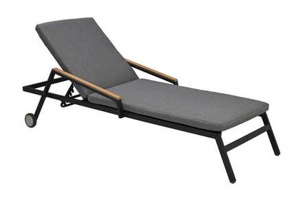 Шезлонг-лежак Besta Fiesta НИЦЦА алюминий текстилен, серый