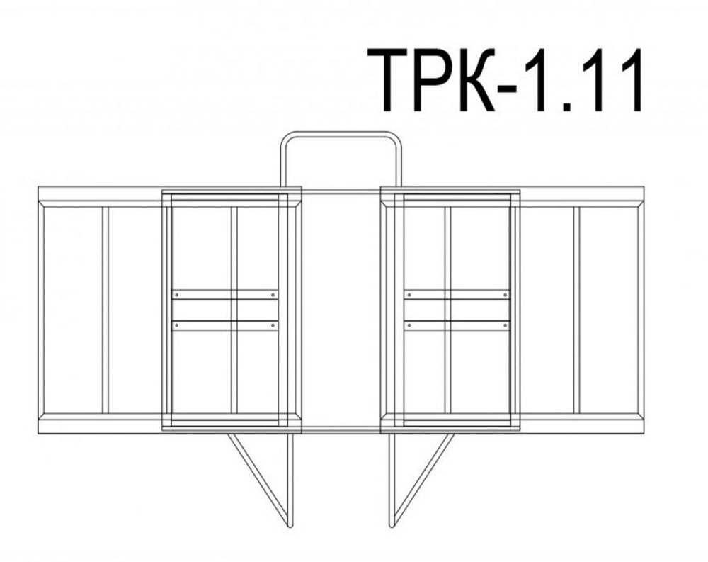Тренажерная беседка на 2 тренажера ТРК-1.11