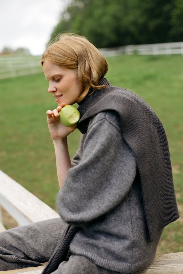 Джемпер с шерстью енота 