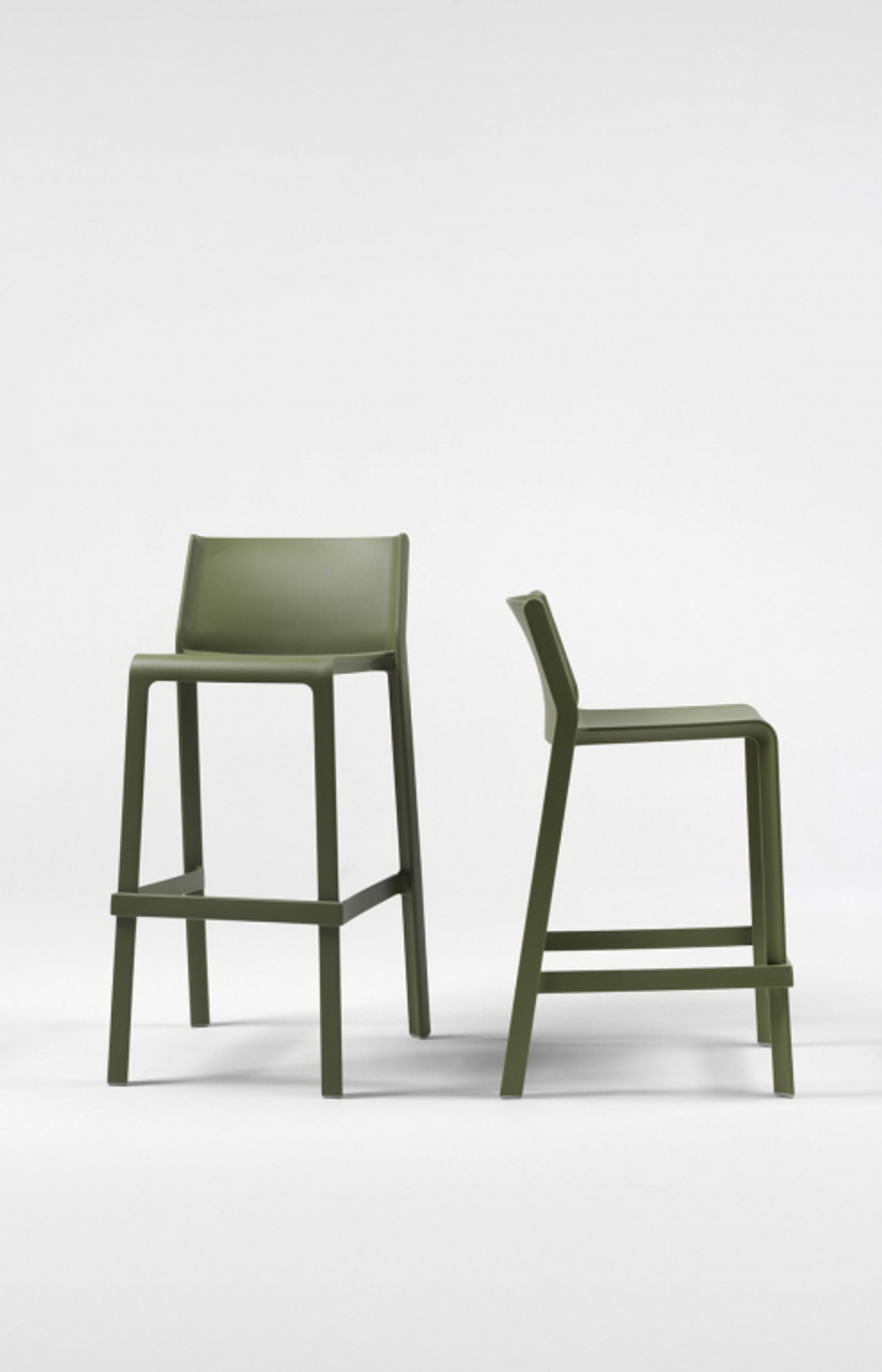 Стул пластиковый полубарный, Nardi Trill Stool Mini, агава