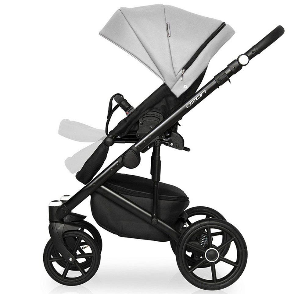 Детская коляска Riko Basic Ozon 3 в 1 05 светло-серый