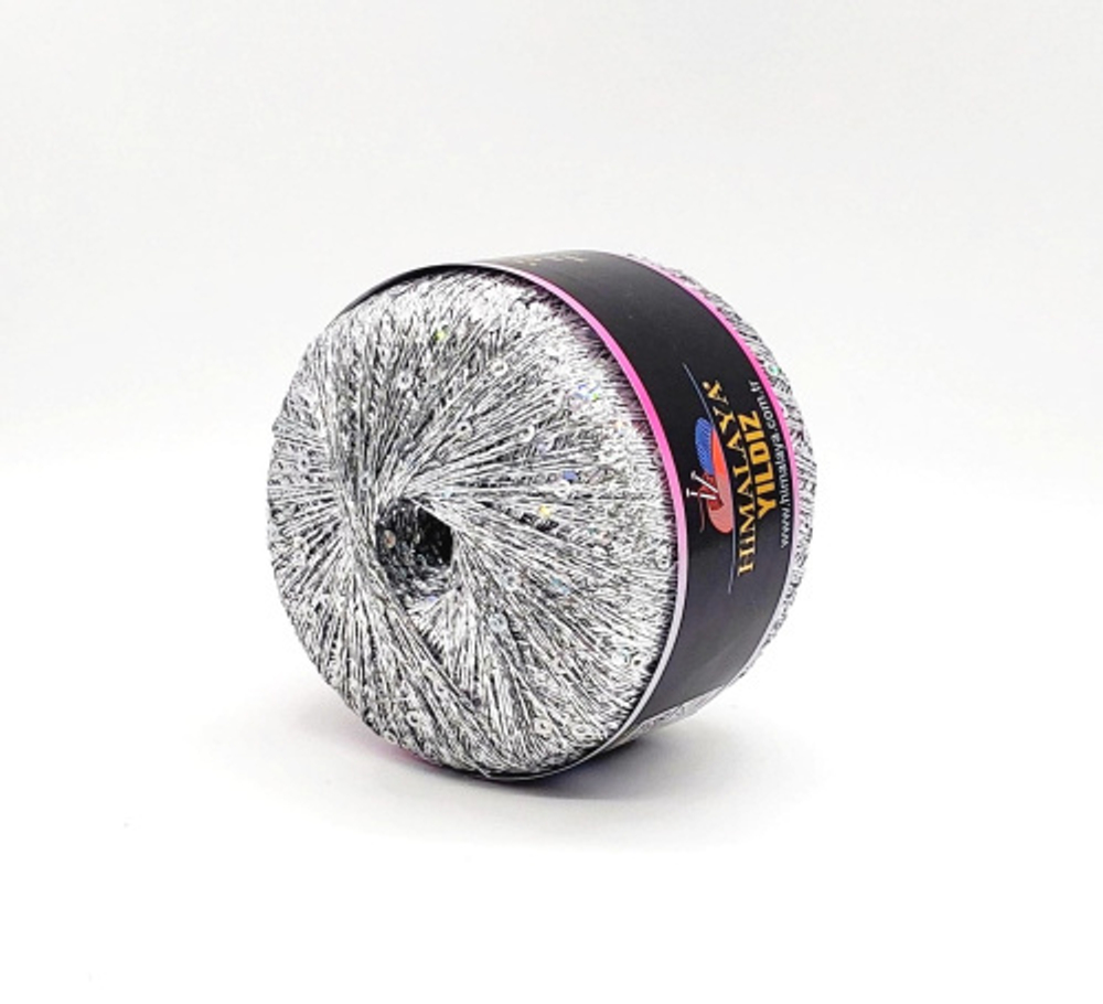 Пряжа Yildiz 25г, 393м, 76% люрекс 24% пайетки (цена за 1 шт)