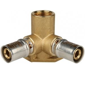 Пресс-тройники Stout настенные с креплением с внутренней резьбой