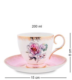 Pavone JK-122 Чайный набор на 4 перс. «Цветок Неаполя» (Fiore Napoli  )