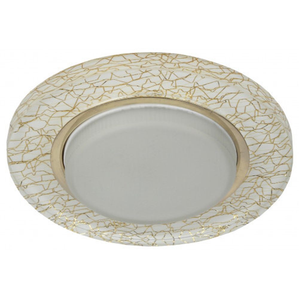 DK80 WH/GD Светильник ЭРА под лампу Gx53, 220V,13W, белый/золото