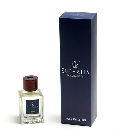 Oud Rose, ароматический диффузор с палочками, Euthalia Fragrances