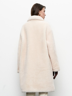 Пальто утепленное пухом чебурашка тедди, SilverFox (арт. S1100rt09pw)