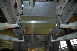 Защита защита картера двигателя, КПП, РК (5 мм, алюминий) для Toyota Land Cruiser 76 2012- (V = 4.2d MT) Sheriff.24.2562