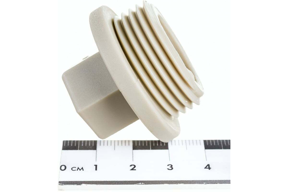 ЗАГЛУШКА РОСТУРПЛАСТ РЕЗЬБОВАЯ 1 PN 25 СЕРЫЙ 10914