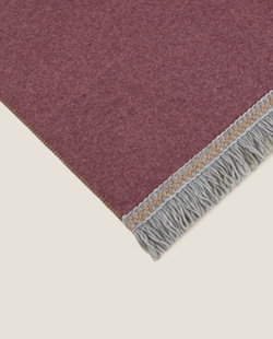 Плед 160х200 Frati Home Soft Bamboo Granata гранатовый с тесьмой Rousseau