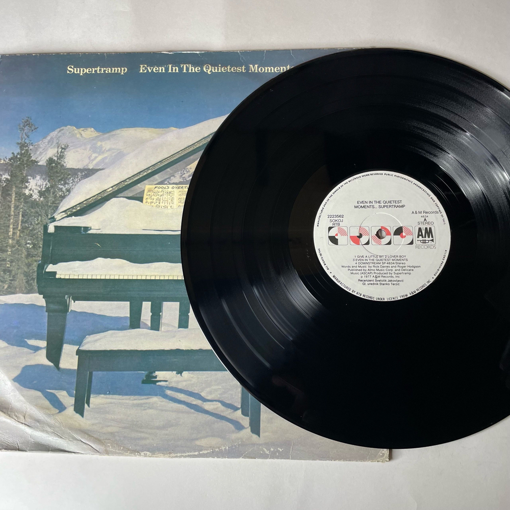 Винтажная виниловая пластинка LP Supertramp, Even In The Quietest Moments (Югославия 1986)