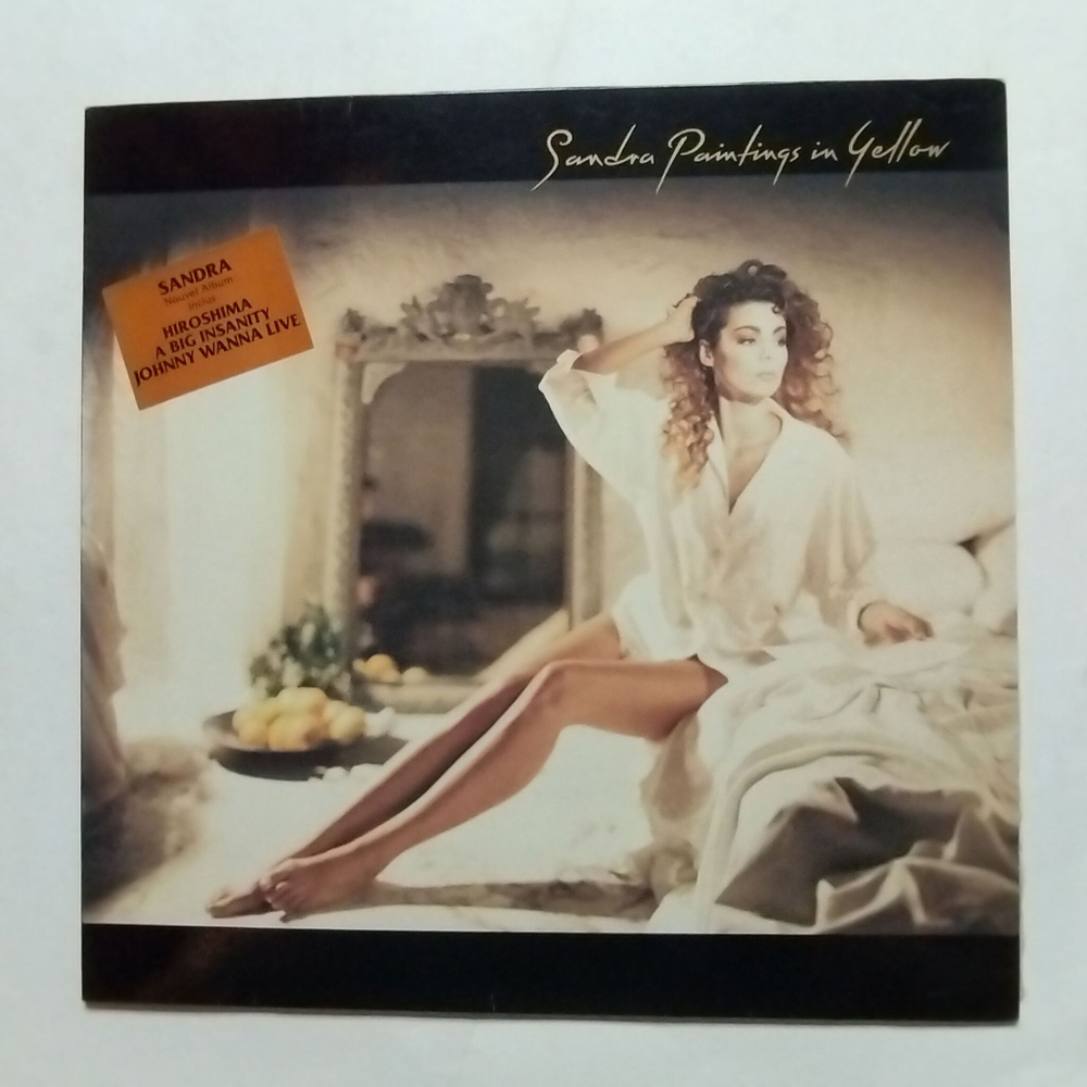 Винтажная виниловая пластинка LP Sandra Paintings In Yellow (Germany 1990)