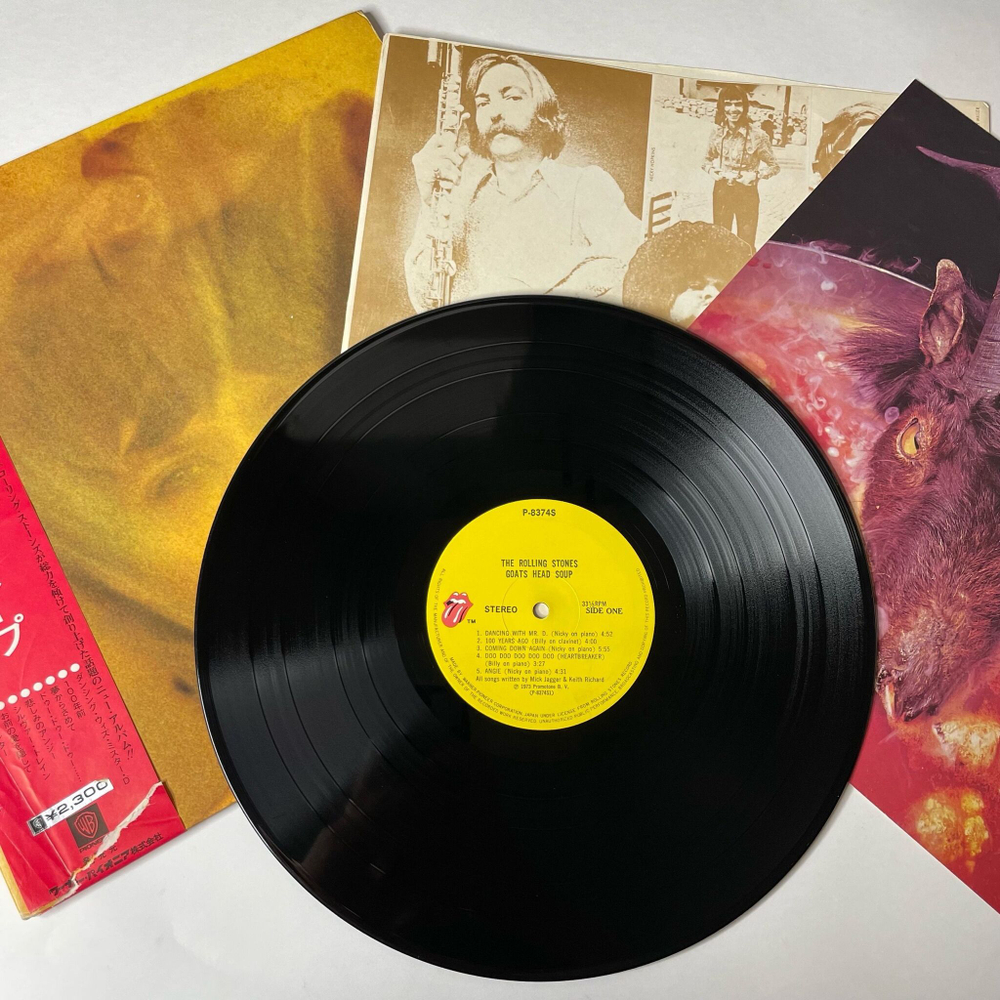 Винтажная виниловая пластинка LP The Rolling Stones Goats Head Soup (Japan 1973) (Obi) Dancing With Mr. D.