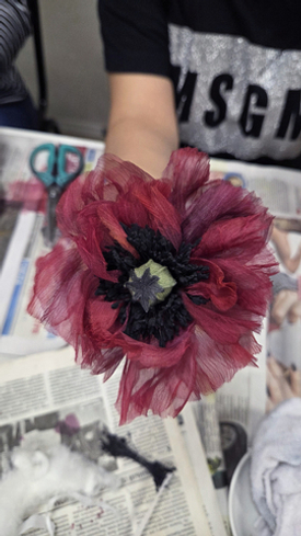 Шелковый мак - творческий день в студии Silk Blossom