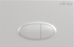 Кнопка смыва для унитаза EWRIKA 0052 пластик, цвет белый