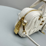Miu Miu Matelasse Nappa Leather Top Handle Bag 19 cm