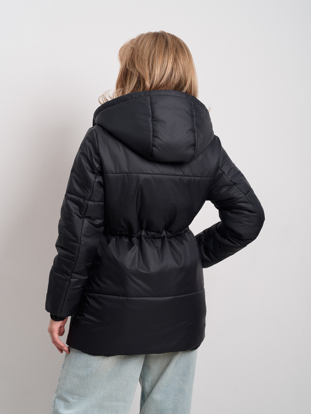 Парка женская демисезонная "Воздух" черный