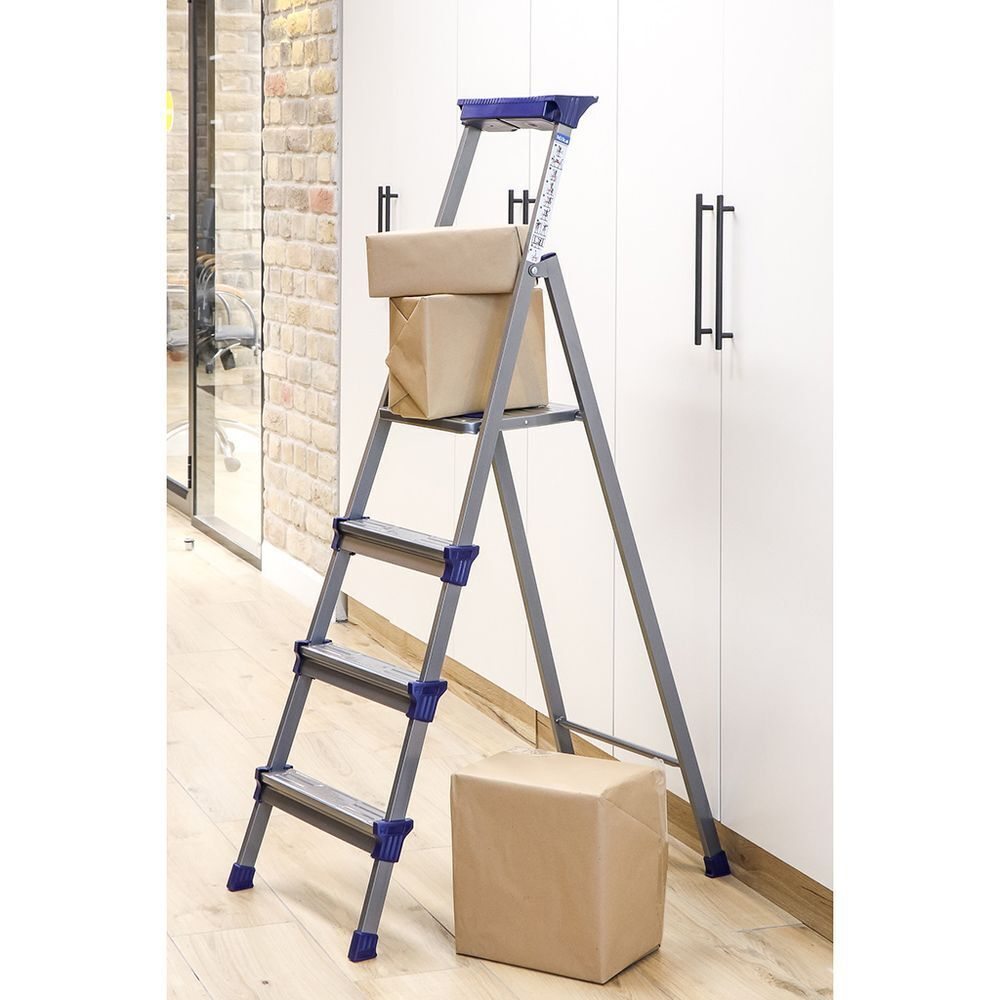 Стремянка 4 ступ, мет-л, 0.846 м, с широк ступ, Nika, СМ4