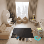 Книги и… Готовый кабинет психолога «Сириус» ✨ Потому что самые важные разговоры начинаются не со слов — а с того, где можно сесть, прижаться к подушке и потрогать светящуюся звезду