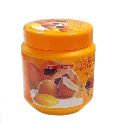 Восстанавливающая маска для волос с папайей и яичным желтком Carebeau, 500 мл.