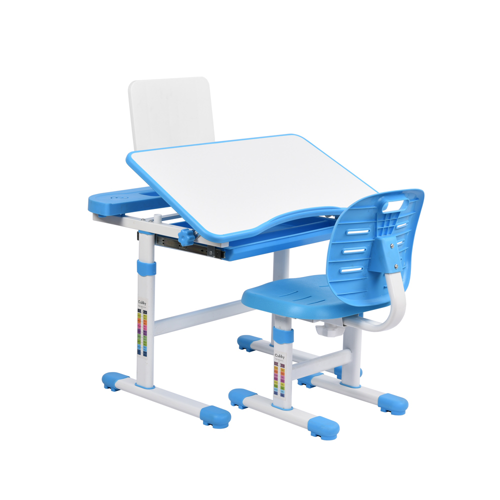 Комплект растущей детской мебели Fundesk Cura парта + стул + выдвижной ящик + подставка + лампа