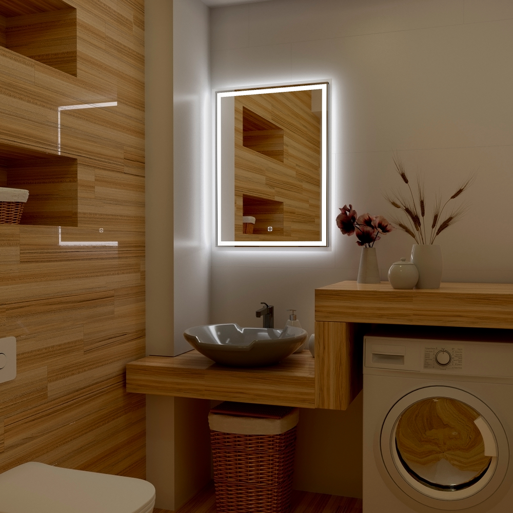 Зеркало с подсветкой ART&MAX Monza AM-Mon-1000-800-DS-F